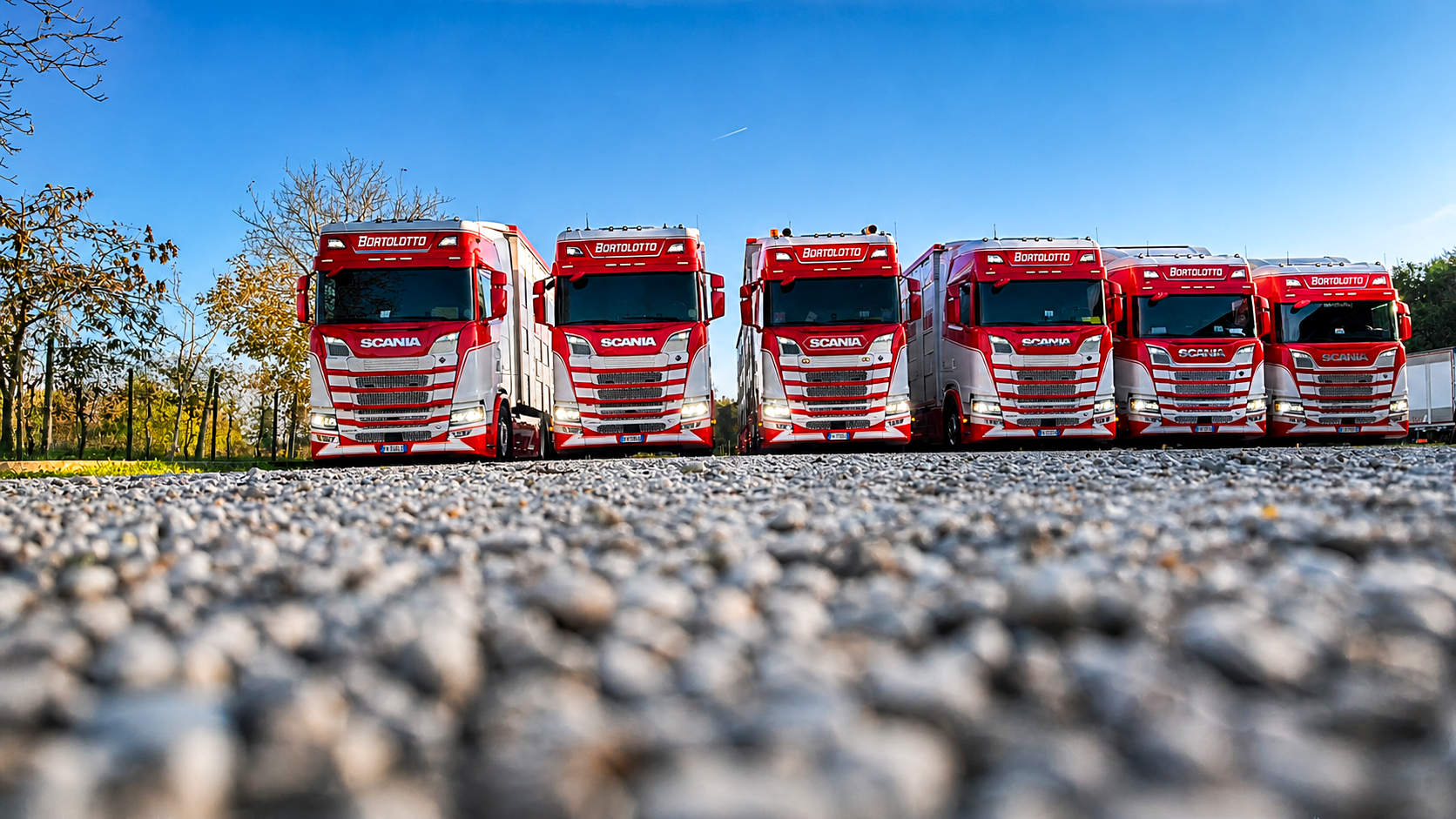 Camion Bortolotto Autotrasporti in viaggio su autostrada europea